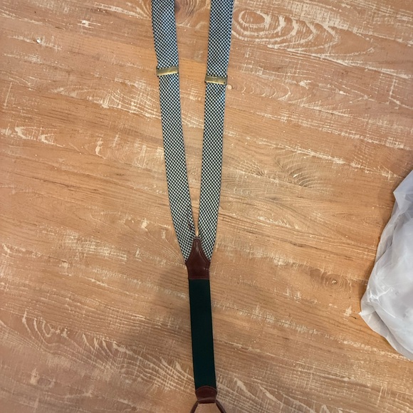 Polo by Ralph Lauren Black and Brown and Green Suspenders Classic. vintage. - Picture 2 of 8
